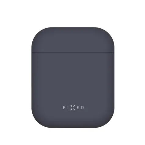 FIXED Silky Ultratenké silikonové pouzdro pro Apple Airpods modrá
