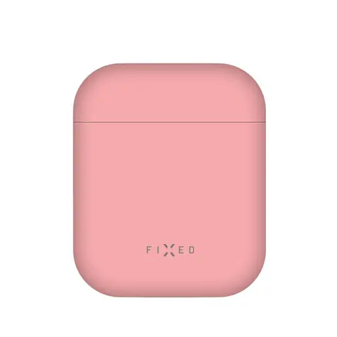 FIXED Silky Ultratenké silikonové pouzdro pro Apple Airpods růžová