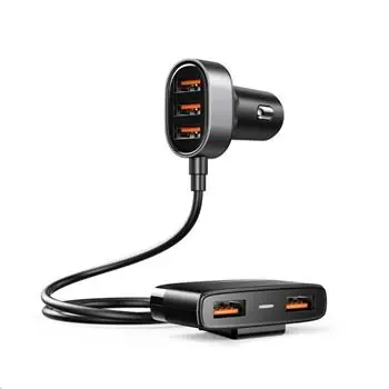 Joyroom JR-CL03 USB-A autonabíječka do auta s 5 porty černá / 5x USB-A / 5 V / 6.2 A
