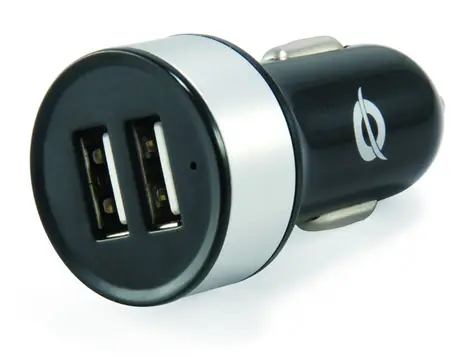 Conceptronic CUSBCAR2A USB autonabíječka černá / 10.5 W / 2x USB-A / 5 V / 2.1 A