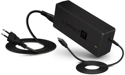 CONNECT IT MacPower univerzální notebookový adaptér černá / 65W / USB-C 