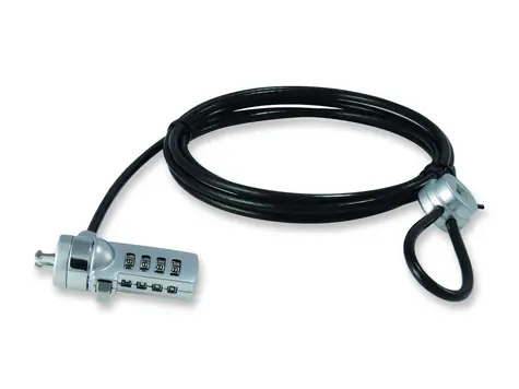 Conceptronic CNBCOMLOCK18 zamykací kabel k notebooku / 1.8 m / průměr 4 mm / zámek na kód (4 čísla)
