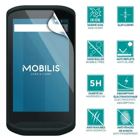 Mobilis ochranná fólie displeje pro Zebra TC21 & TC26 / 5H / Anti-shock IK06 / čiré