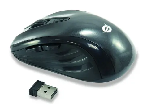 Conceptronic CLLM5BTRVWL černá / bezdrátová myš / USB-A přijímač / 6 tlačítek / 1600 DPI