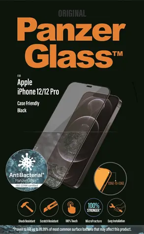 PanzerGlass Tvrzené sklo Case Friendly AB pro Apple iPhone 12 & 12 Pro černá