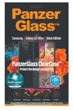 PanzerGlass Pouzdro ClearCase AB pro Samsung Galaxy S21 Ultra černá