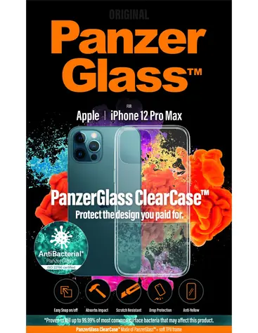 PanzerGlass Pouzdro ClearCase pro Apple iPhone 12 Pro Max čirá