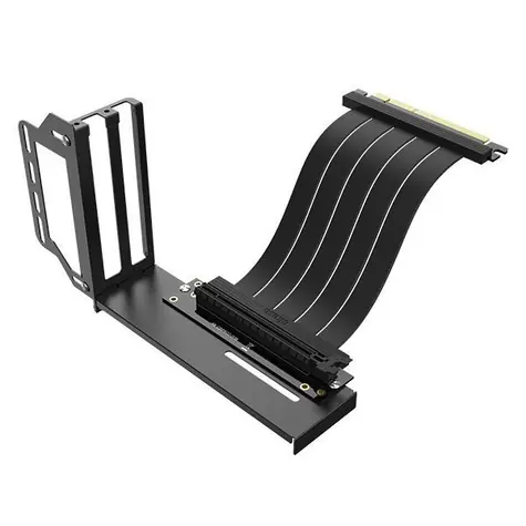 AKASA Riser Black Pro černá / vertikální držák s kabelem PCIe 3.0 x16
