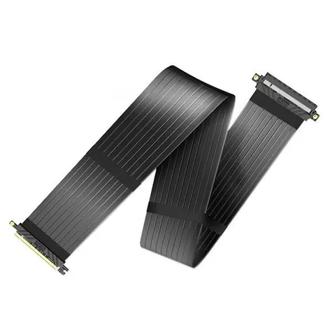 AKASA Riser Black XL černá / Premium PCIe 3.0 x 16 Riser Kabel 100 cm 