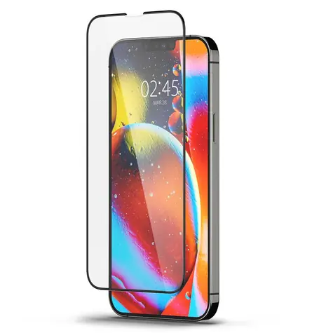 Spigen tR Slim HD ochranné sklo pro iPhone 13 & 13 Pro & 16e černá