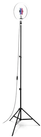 CONNECT IT Selfie12Ring CLI-3000-LG / kruhové LED světlo s flexibilním držákem telefonu / 390 lm 