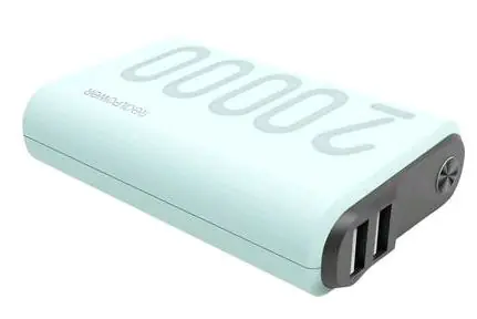 RealPower PB-20000 PD+ / Powerbanka 20000 mAh / USB & USB-C / 12V / 3A
