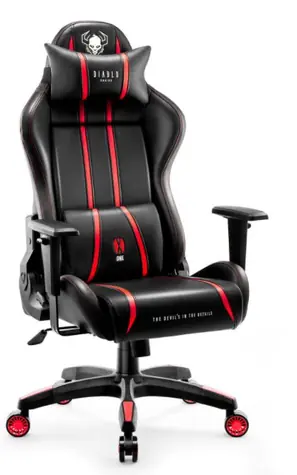 Diablo X-One 2.0 Normal černo-červená / herní židle / nastavitelná / syntetická kůže / pojezdová kolečka / nosnost 160 k