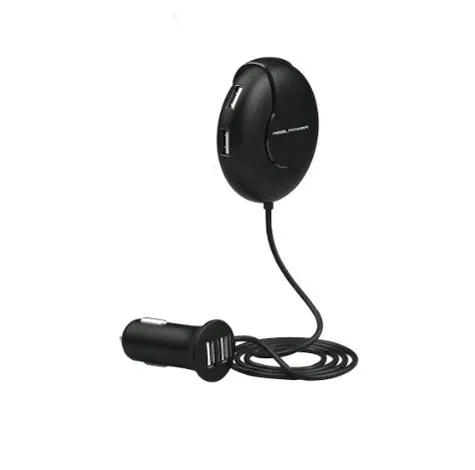 RealPower 195446 USB nabíječka do auta černá / 6x USB/ 2400 mA