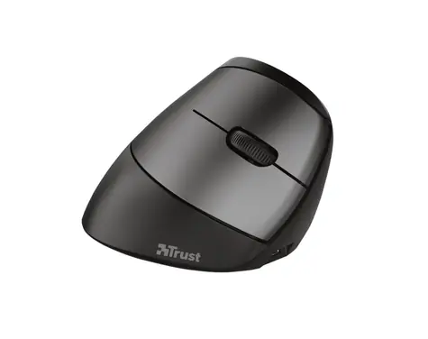 Trust BAYO Ergo Wireless Mouse černá / Bezdrátová ergonomická myš / 2400DPI /  Nano USB