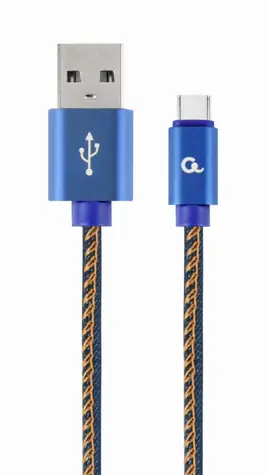 Gembird USB 2.0 A (M) - USB-C (M) kabel 1 m modrá