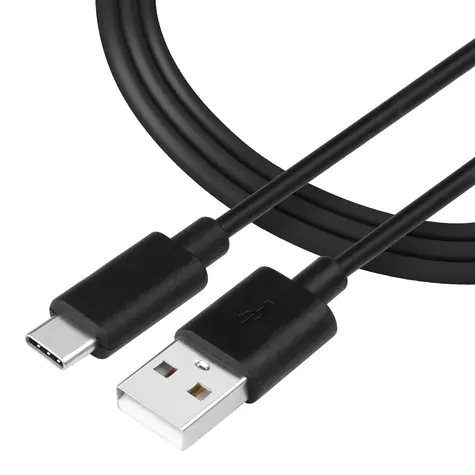 Tactical Smooth Thread Cable USB-A - USB-C 2m černá / doprodej