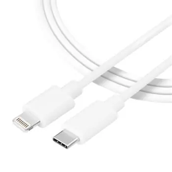 Tactical Smooth Thread Cable USB-C - Lightning 0.3m bílá