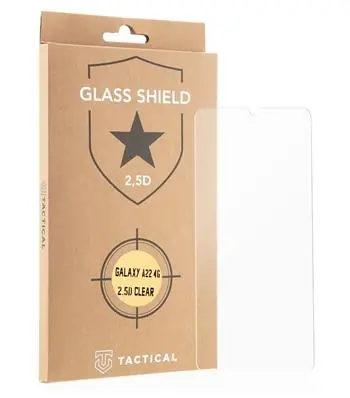 Tactical Glass Shield 2.5D sklo pro Samsung Galaxy A22 4G čirá