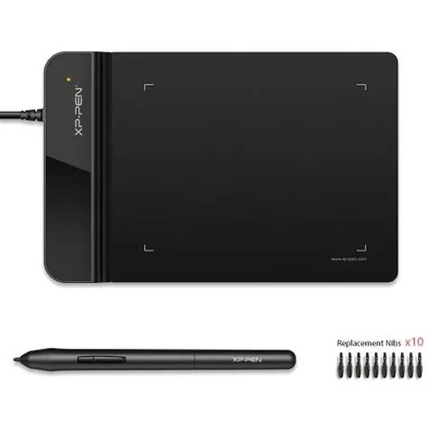 XP-PEN Star G430S černá / grafický tablet / 8192 úrovní přítlaku / 101.6 × 76.2 mm / USB