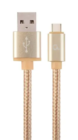 Gembird CCB-MUSB2B-AMCM-6-G USB-C kabel 1.8 m zlatá / USB 2.0 A (M) - USB-C (M) 