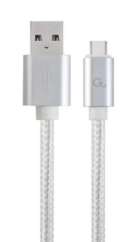 Gembird CCB-MUSB2B-AMCM-6-S USB-C kabel 1.8 m stříbrná / USB 2.0 A (M) - USB-C (M) 