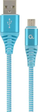 Gembird CC-USB2B-AMMBM-2M-VW Micro USB kabel 2 m modrá / USB-A (M) - Micro USB (M)