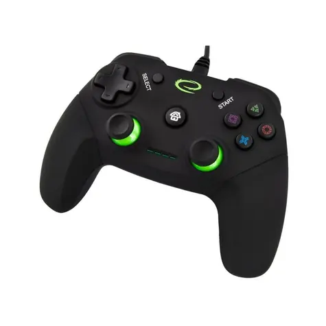 Esperanza EG110 Vanquisher gamepad černá / vibrační systém / 12 tlačítek / pro PC a PS3