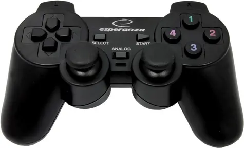 Esperanza EG106 Corsair gamepad s vibracemi černá / USB 2.0 / pro PC & PS2 & PS3