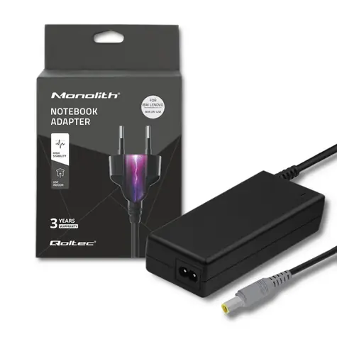 Qoltec 50093 Adaptér pro notebooky IBM Lenovo 90W / 20V / 4.5 A / 7.9x5.5