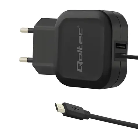 Qoltec 50189 AC adapter 17W | 5V | 3.4A | USB + Micro USB