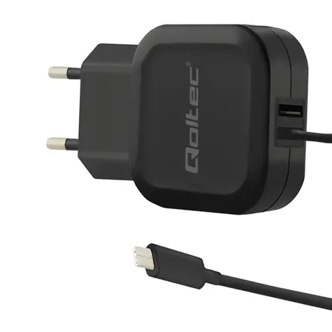 Qoltec 50190 AC adapter 17W | 5V | 3.4A | USB + USB type C