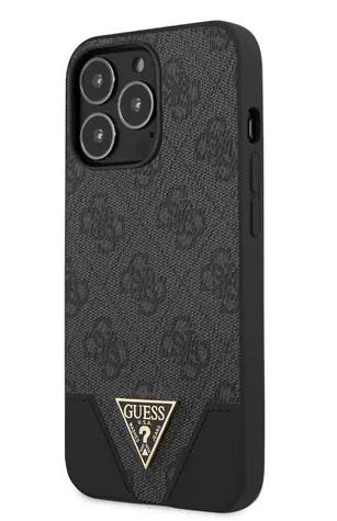 GUESS 4G Hard Case Metal Logo Pouzdro pro Apple iPhone 13 Pro šedá
