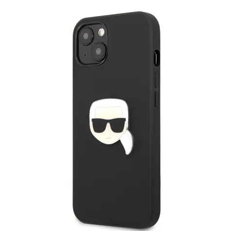 Karl Lagerfeld PU Leather Karl Head Zadní Kryt pro Apple iPhone 13 mini černá