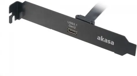 AKASA AK-CBUB37-50BK bracket do PCI USB 3.1 Gen2 typ C 50cm