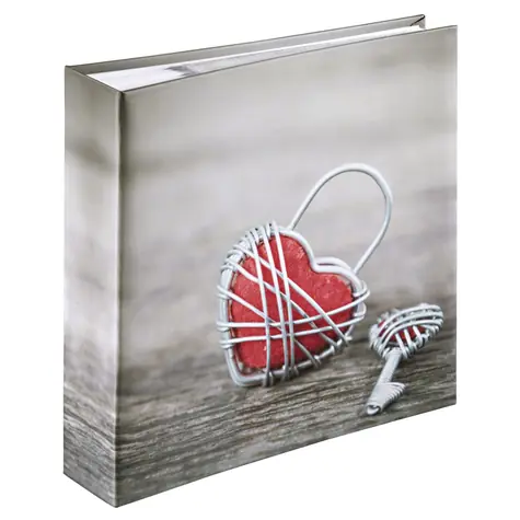 Hama RUSTICO METAL HEART 10x15 cm / album memo / 200 fotografií / popisové pole