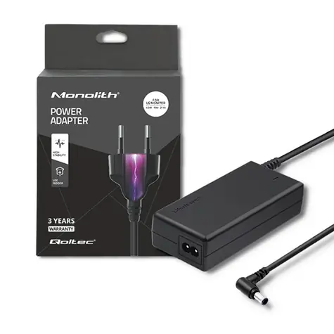 Qoltec 51775 Adaptér pro Samsung monitory 40W / 19V / 2.1A / 6.5x4.4 mm