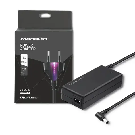 Qoltec 51524 AC adapter 50W / 12V / 4.16A / 5.5x2.5 +Power cable