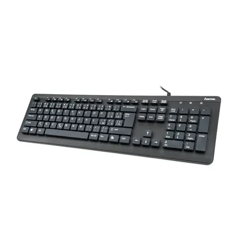 Hama KC-600 voděodolná klávesnice černá / drátová / USB