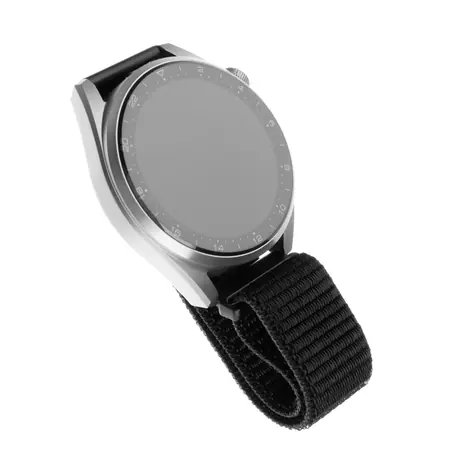 FIXED Nylon Strap Nylonový řemínek s šířkou 22mm pro smartwatch černá