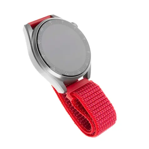 FIXED Nylon Strap Nylonový řemínek s šířkou 22mm pro smartwatch červená