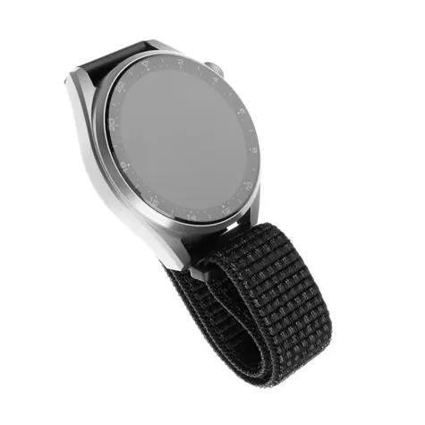 FIXED Nylon Strap Nylonový řemínek s šířkou 22mm pro smartwatch reflexně černá