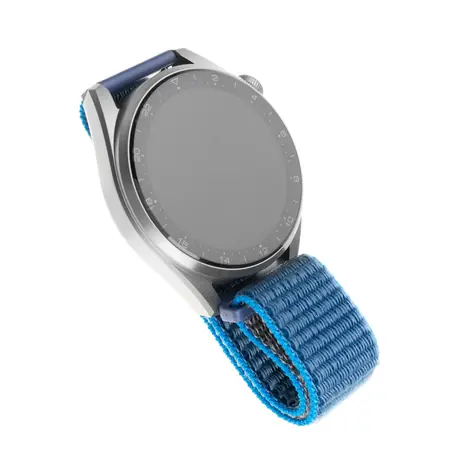 FIXED Nylon Strap Nylonový řemínek s šířkou 22mm pro smartwatch temně modrá