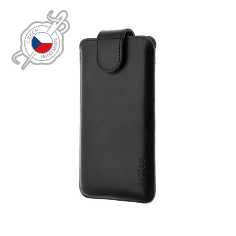 FIXED Posh Kožené pouzdro velikost 6XL+ černá