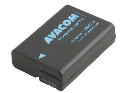 AVACOM Náhradní baterie Nikon EN-EL14 &  EN-EL14a & EN-EL14e / Li-Ion / 7.4V / 1300mAh / 9.6Wh