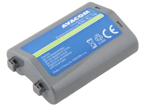 AVACOM Náhradní baterie Nikon EN-EL18 / Li-Ion / 10.8V / 3350mAh / 36.2Wh