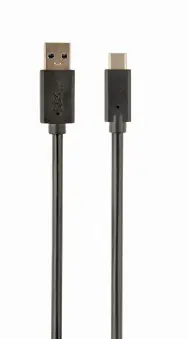 Gembird CCP-USB3-AMCM-10 USB-C kabel černá / 1x USB-C (M) / 1x USB-A (M) / 3m