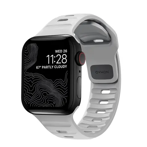 Nomad Sport Strap (M-L) řemínek pro Apple Watch 45 & 44 & 42 mm šedá
