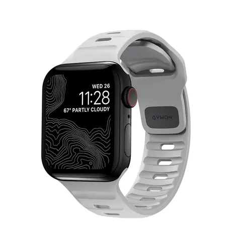 Nomad Sport Strap (S-M) řemínek pro Apple Watch 41 & 40 & 38 mm šedá
