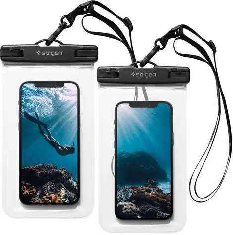 Spigen Velo A601 univerzální voděodolné pouzdro černá 2ks